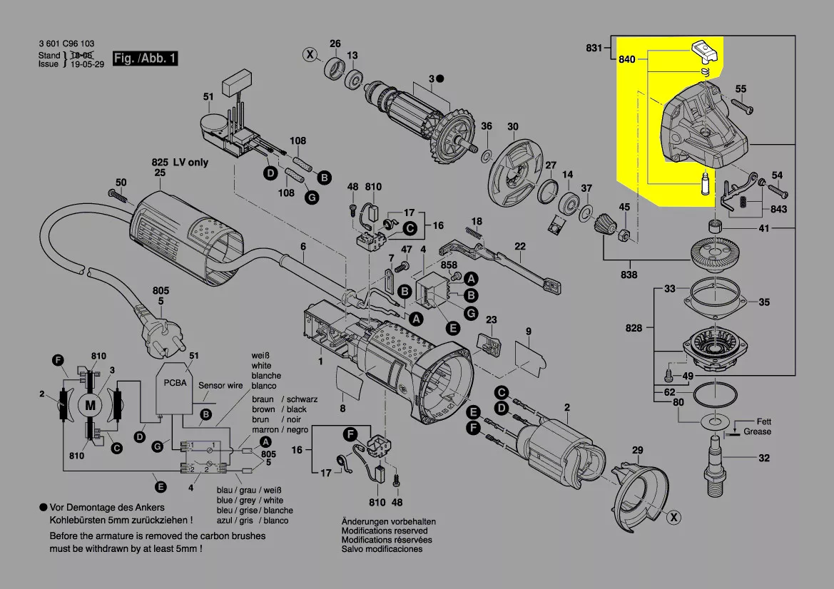Bloqueur d\'axe réf. 1 619 P12 188 Bosch